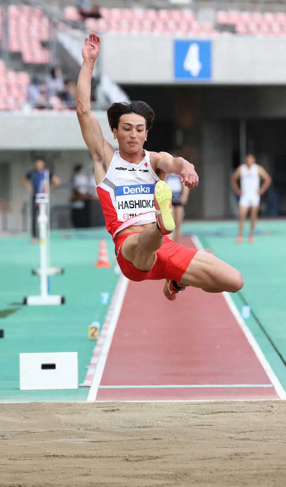 橋岡優輝　再び五輪参加標準突破、8メートル23でV「上々な試合」　男子走り幅跳び