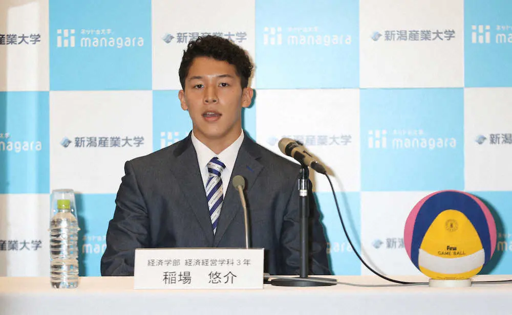 水球の若きエース稲場悠介、東京五輪へ抱負「メダル獲得と得点王を狙って頑張っていきたい」