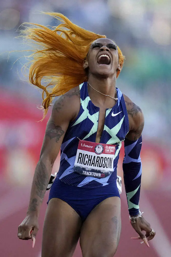 陸上・米五輪選考会の女子100メートルでリチャードソンが1位　全3レースすべて10秒台