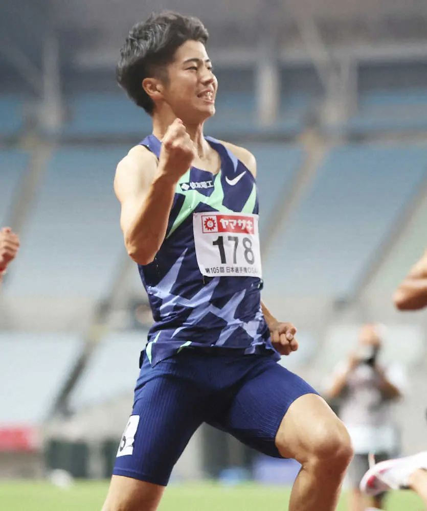 五輪内定会見　陸上男子100メートル・多田修平「皆さんの分まで走り切る」