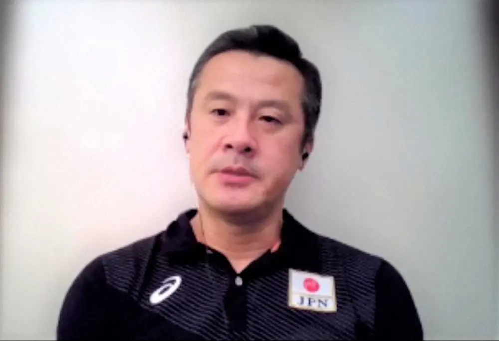 バレー男子日本代表・中垣内監督、東京五輪の目標は「最低限として1次リーグを突破」