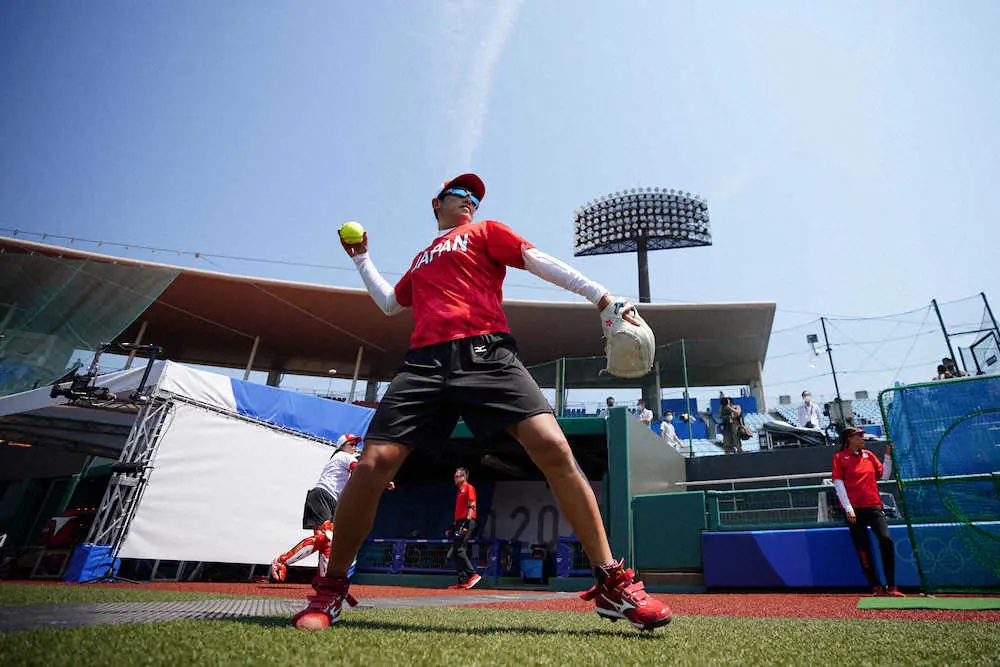 【画像・写真】ソフトボール、豪州と開幕戦　3度目先発・上野　初戦勝利で狙う金ロード