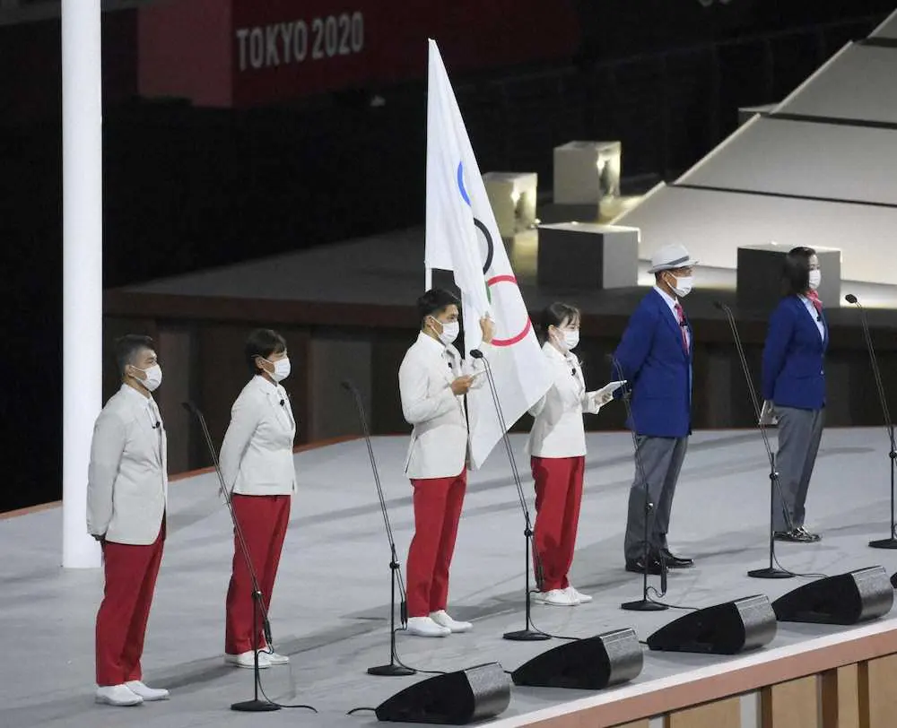 日本選手団主将・山県、副将・佳純が選手宣誓「スポーツを通じ世界をより良い場所に」