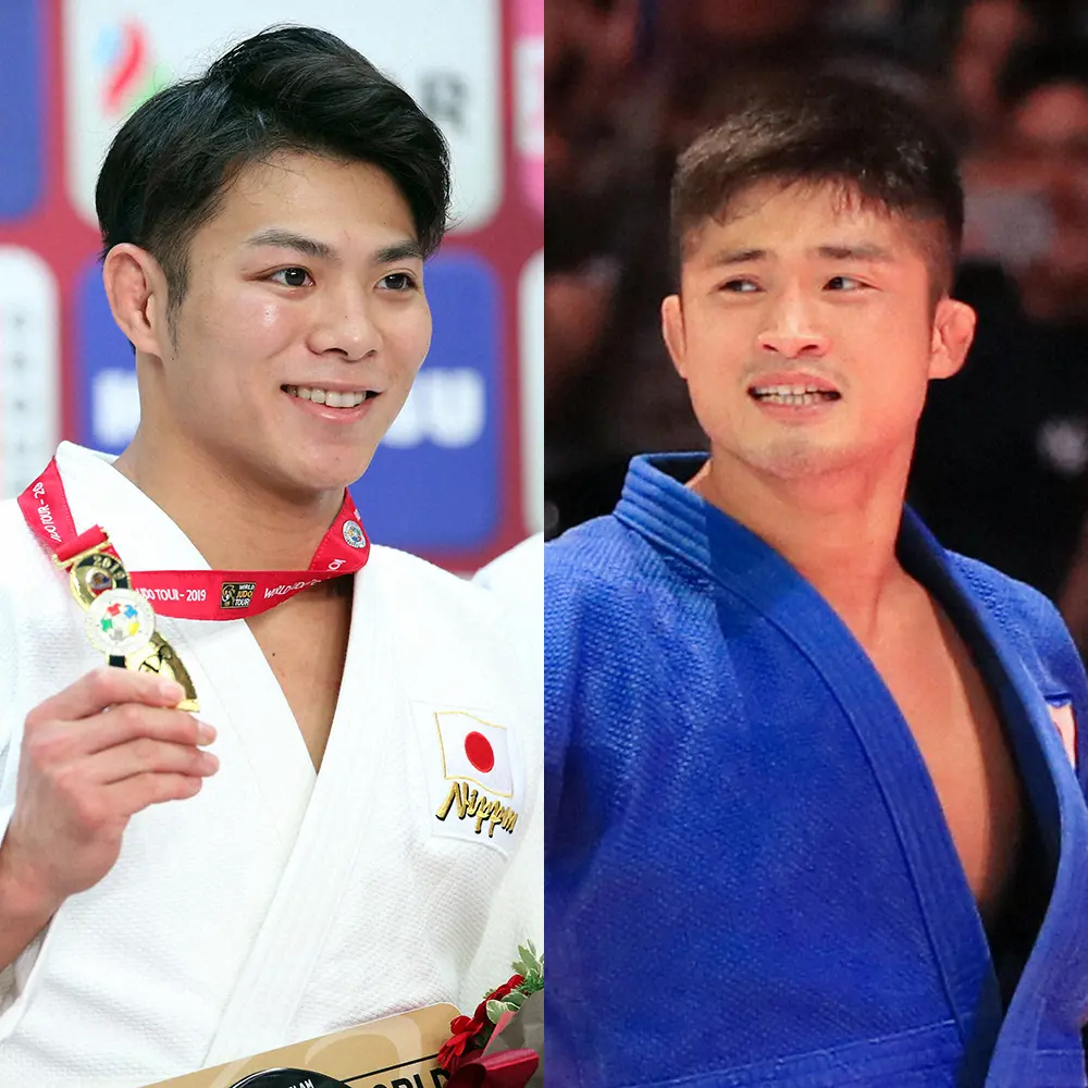 柔道男子66キロ級五輪代表を争った阿部一二三（左）と丸山城志郎