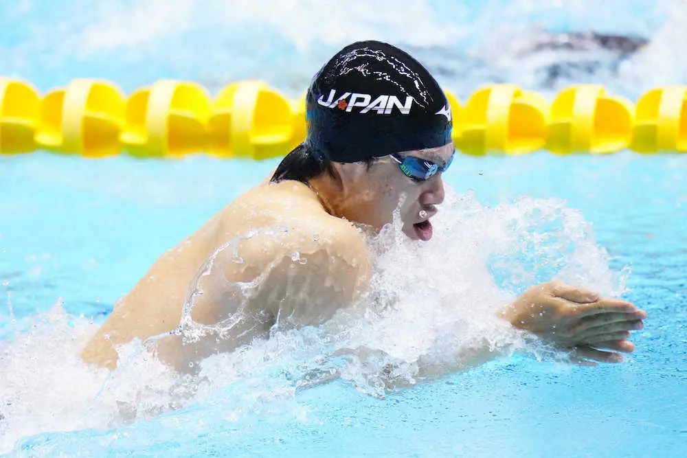 武良竜也は決勝進出ならず　男子100メートル平泳ぎ準決勝1組7位、全体13位で敗退