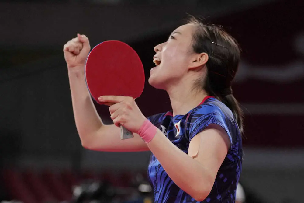 卓球女子　石川佳純が苦しみながらも初戦突破　悲願のシングルス初メダルへ「5年前の経験生きた」