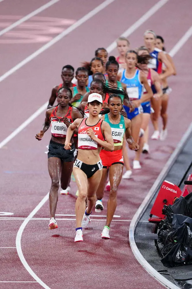 広中璃梨佳、日本新記録で9位　5000メートル決勝　7日の1万メートルへ「気持ちでは負けない」
