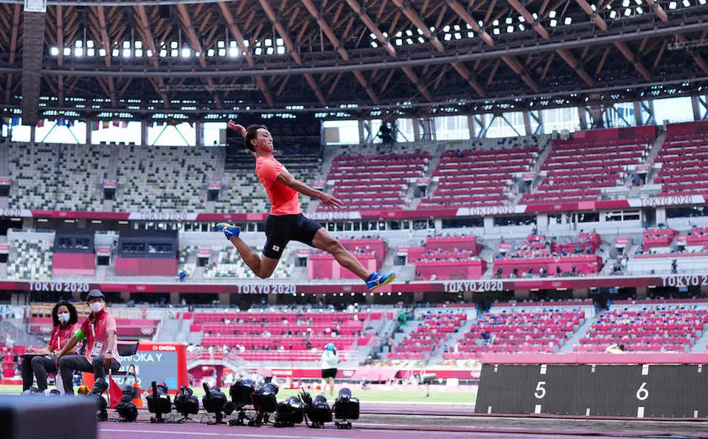 メダルまであと11センチ…橋岡　男子走り幅跳び6位　日本勢37年ぶり入賞