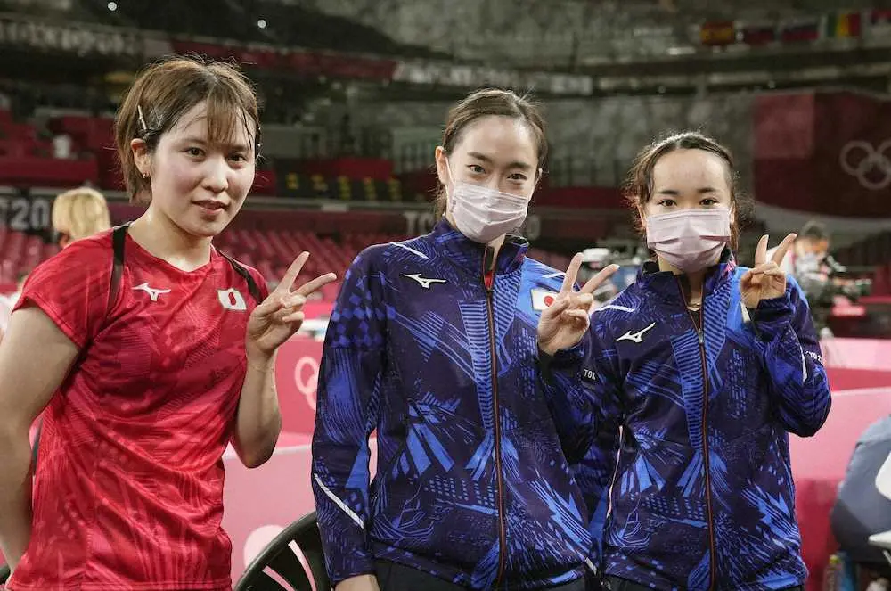 「かすみう」満点！“因縁の2人”今では私生活でも名コンビに　卓球日本女子4強に貢献