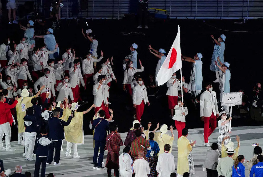 八村、東京五輪の裏話披露　開会式旗手、須崎優衣とのやり取りは…　選手村で錦織圭偶然対面