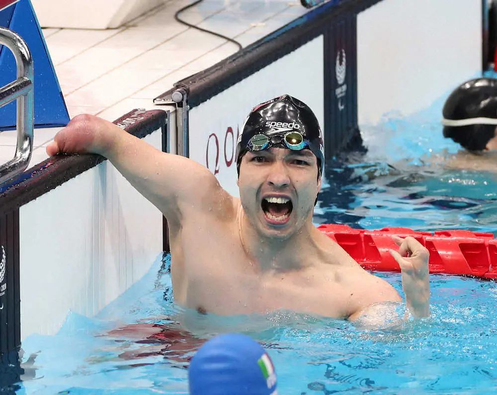 パラ競泳・鈴木孝幸が男子100メートル自由形で金メダル！今大会日本勢金1号