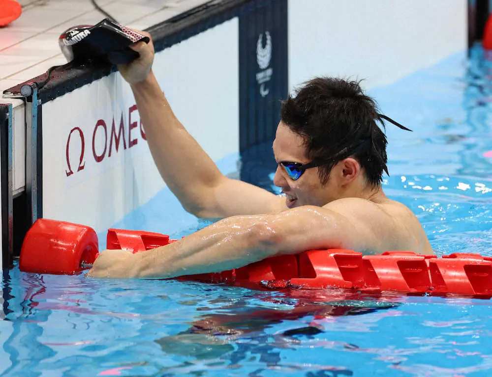 パラ競泳・木村敬一が100メートル平泳ぎで銀メダル「ホッとした」　3大会連続で計7個目のメダル