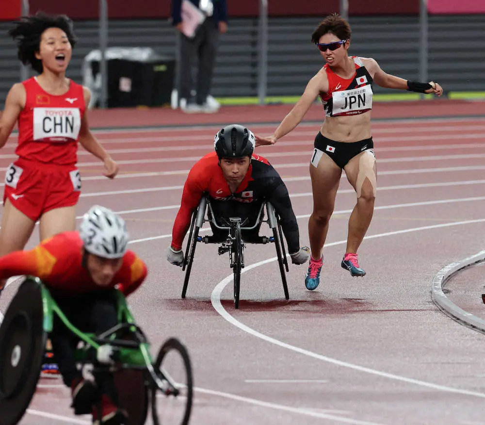 新種目の陸上400メートルユニバーサルリレー　日本は銅メダル　中国失格で順位上がる