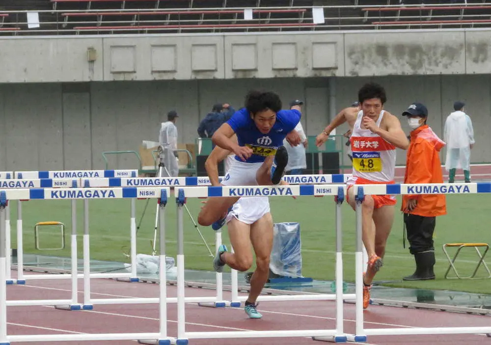 泉谷駿介　男子110M障害予選で大会新「流して13秒4台出た」