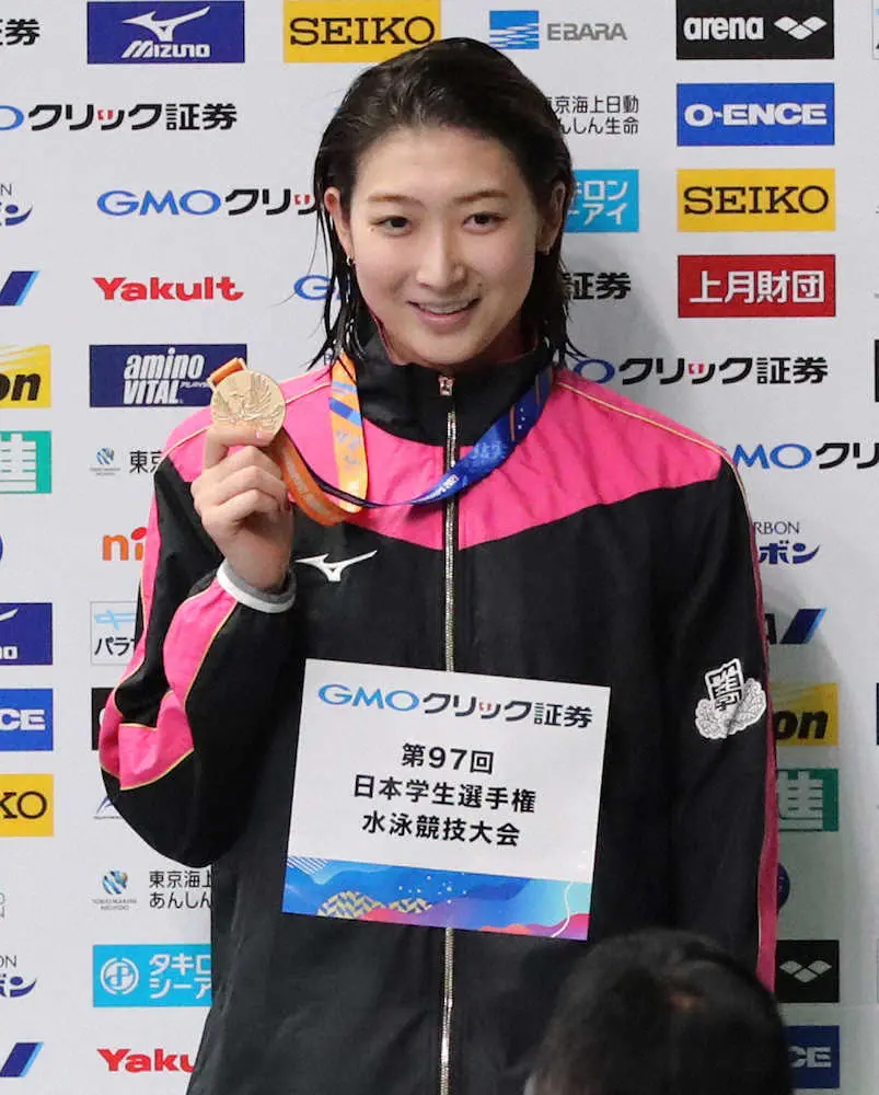 池江璃花子　女子50メートル自由形決勝でインカレ初優勝　「とにかく優勝することを目標にしてた」