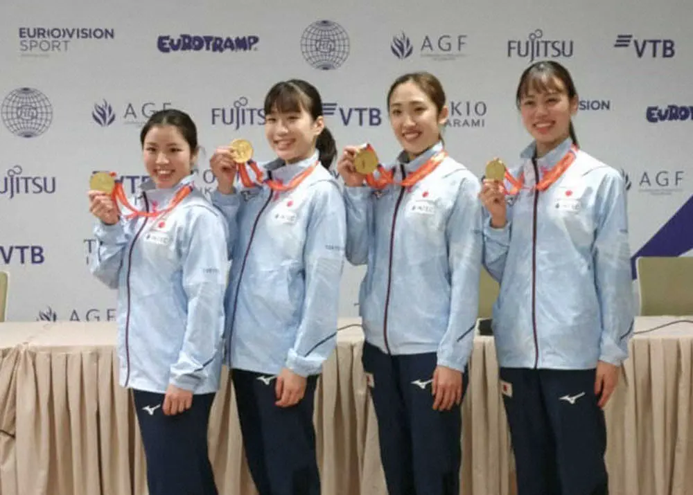 “急造布陣”日本女子団体が連覇　男子は銀で17年大会以来の表彰台　トランポリン世界選手権
