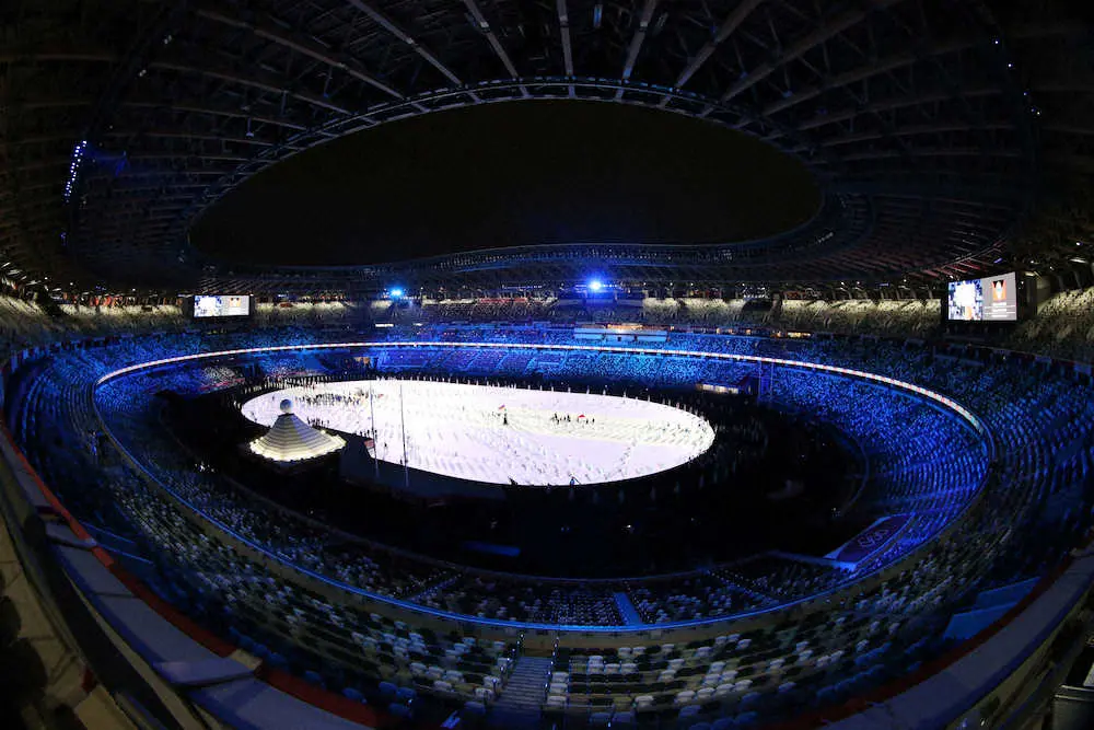 【画像・写真】＜東京五輪開会式＞行進する各国の選手たち（撮影・小海途　良幹）