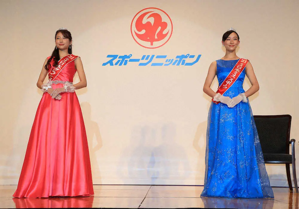 グランプリ・松井さん、ミススポーツ・高垣さん　ミス日本の2人が式典に彩り