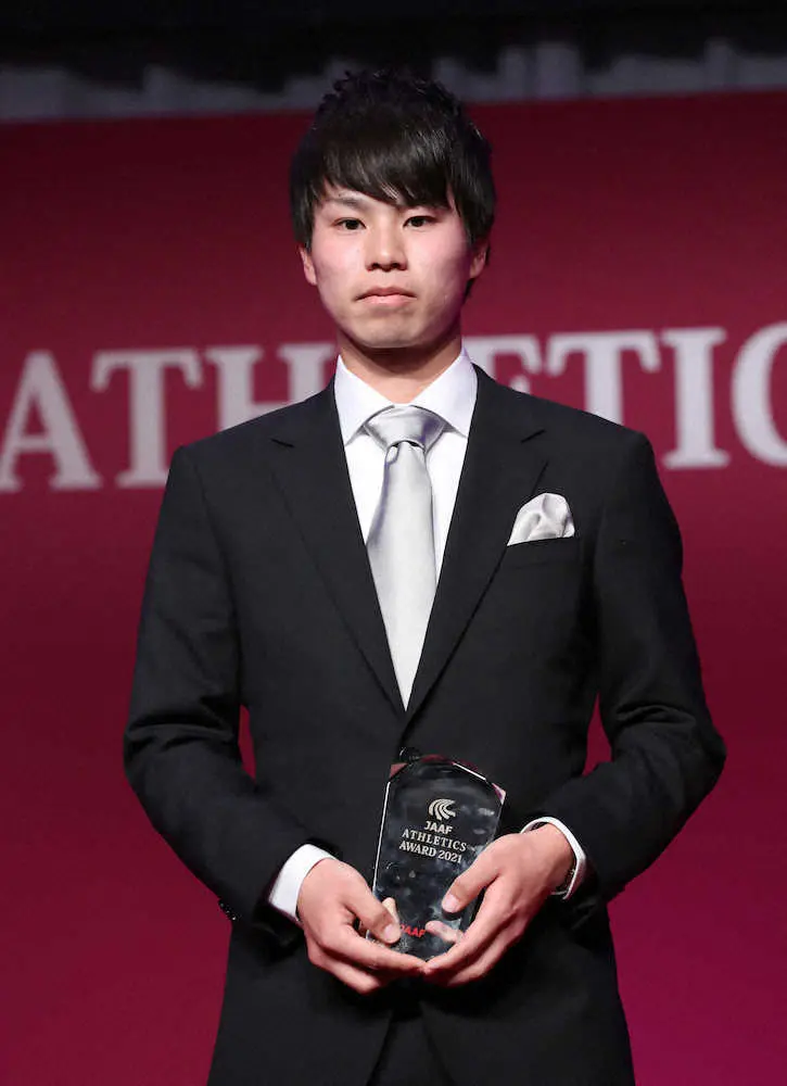 東京五輪競歩銀メダリスト・池田向希が陸連最優秀選手選出「来年もまた受賞できるように」