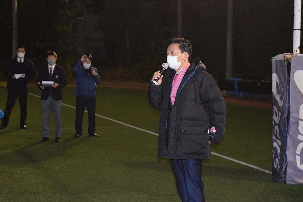 早大ラグビー部の大田尾監督、選手たちに激励メッセージを送った佐賀県・山口祥義知事