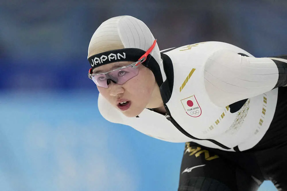 女子高生スケーター・堀川桃香　初五輪の5000メートルで力走　自己ベスト更新の7分6秒92