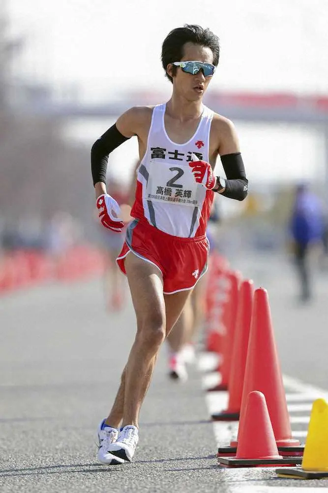 日本選手権20キロ競歩、高橋が3年ぶりV　7月世界選手権派遣記録クリア