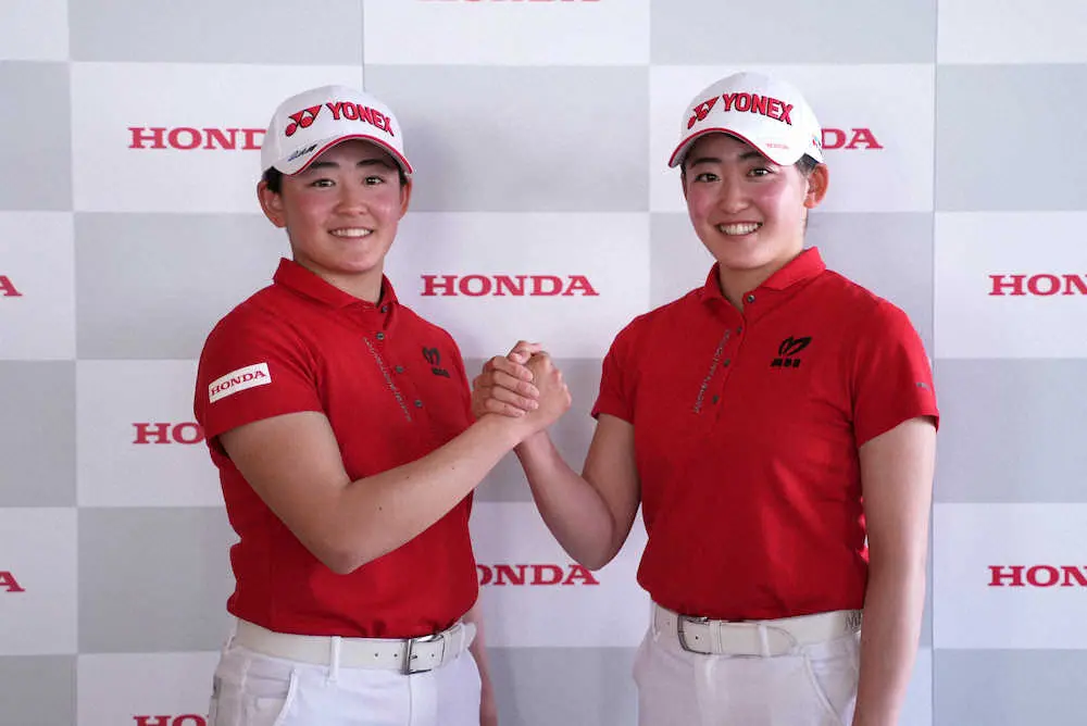 双子の岩井姉妹　Hondaとゴルフ界初の所属契約　姉・明愛「とてもうれしく光栄」