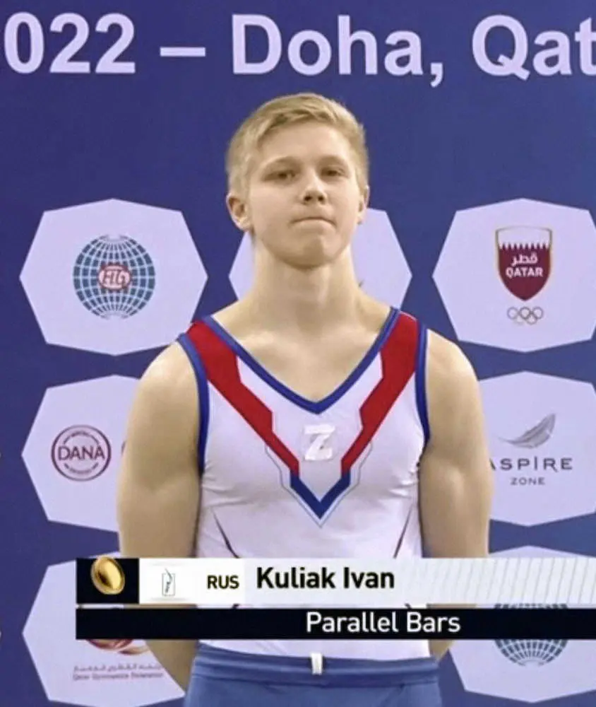 「Z」マーク着用のロシア体操選手「もう一度チャンスあれば全く同じことする」