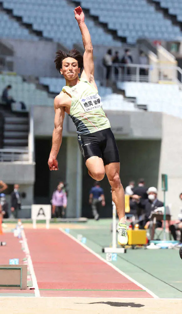走り幅跳び・橋岡優輝　左足首痛で3本目以降は跳ばず…セイコーGGPは「無理はできない」
