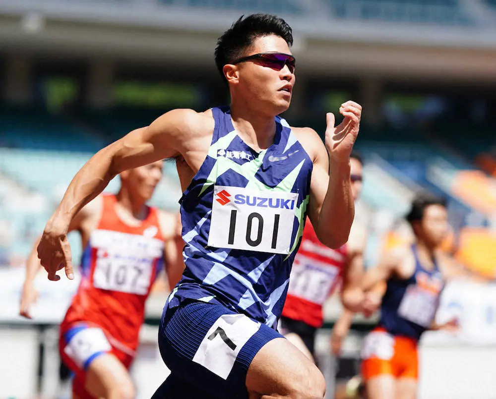 飯塚翔太が20秒43で決勝へ　小池祐貴は20秒55　静岡国際200m予選