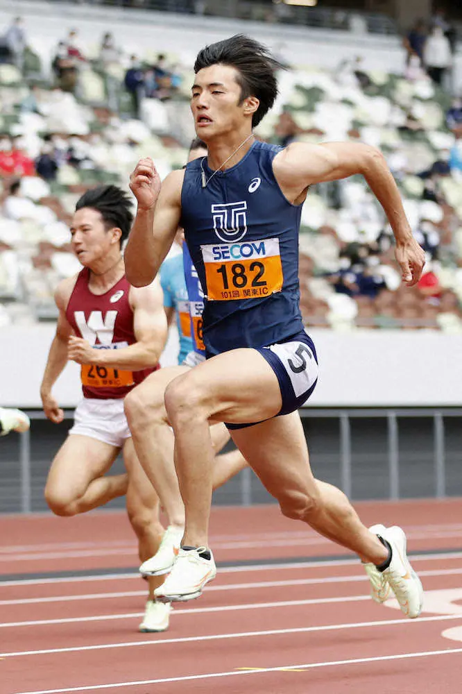 東洋大1年・柳田が10秒29マーク　男子100メートル予選で全体トップ