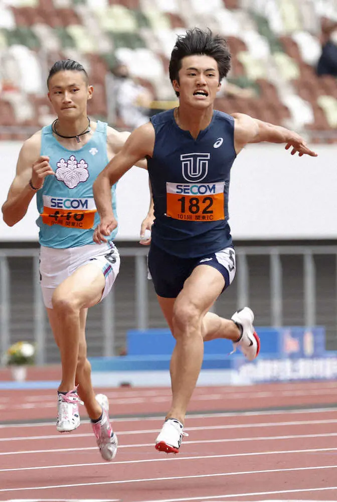 柳田大輝　自己ベスト10秒19で初優勝　7月世界選手権の参加標準記録には届かず