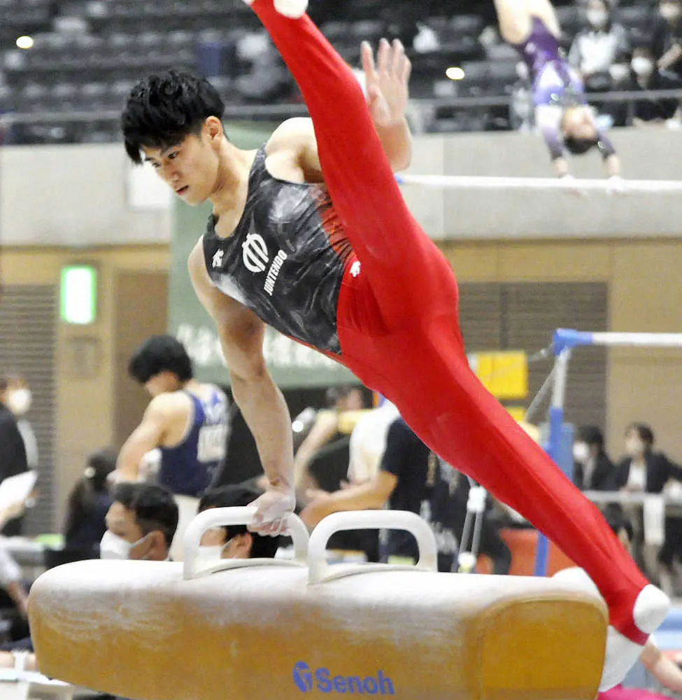 橋本　個人総合、順大団体Vなど貫禄の4冠　東日本学生体操