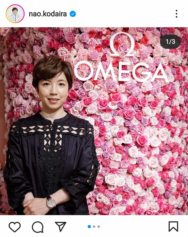 小平奈緒「オメガ」展覧会でエレガントな装い　「美しい」「メイクもお洋服もお似合いできれい」の声