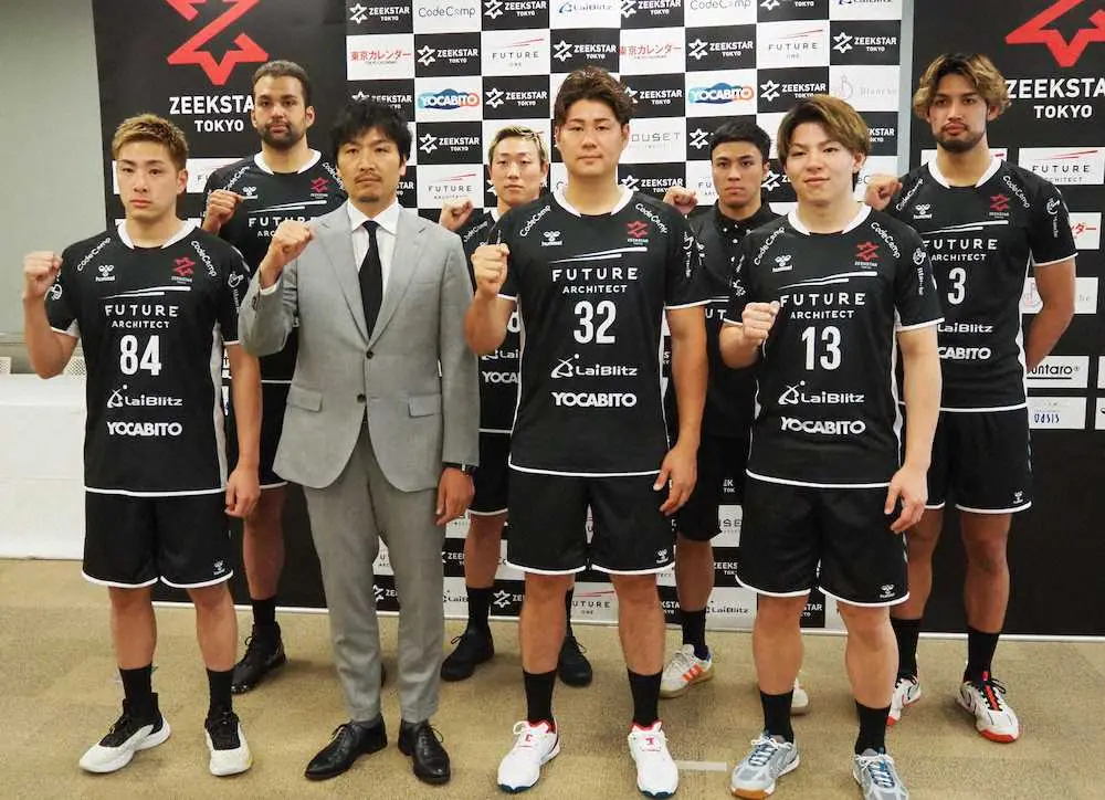 日本ハンドボールリーグ男子のジークスター東京が新体制発表　悲願の日本一へ、6選手が新加入