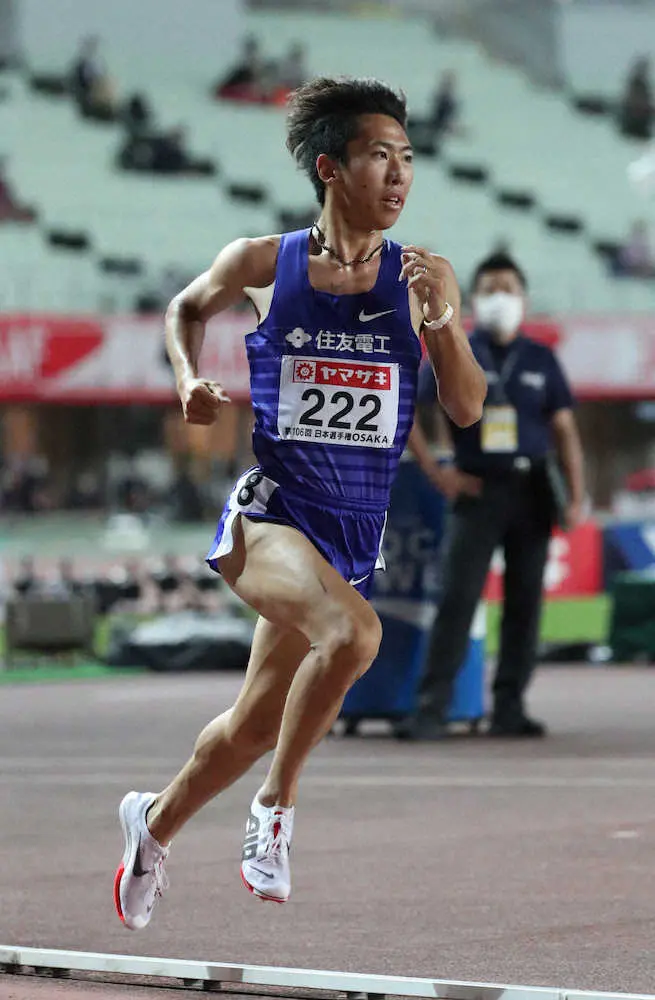 遠藤　男子5000メートル連覇で世陸代表決定　目標は日本人初の決勝舞台