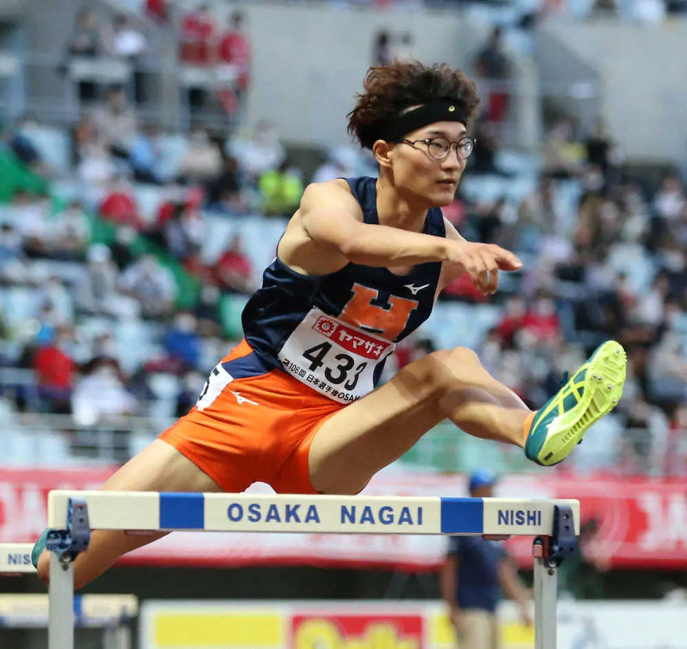 【陸上】男子400メートル障害・黒川和樹　予選トップで決勝へ「優勝して代表になりたい」