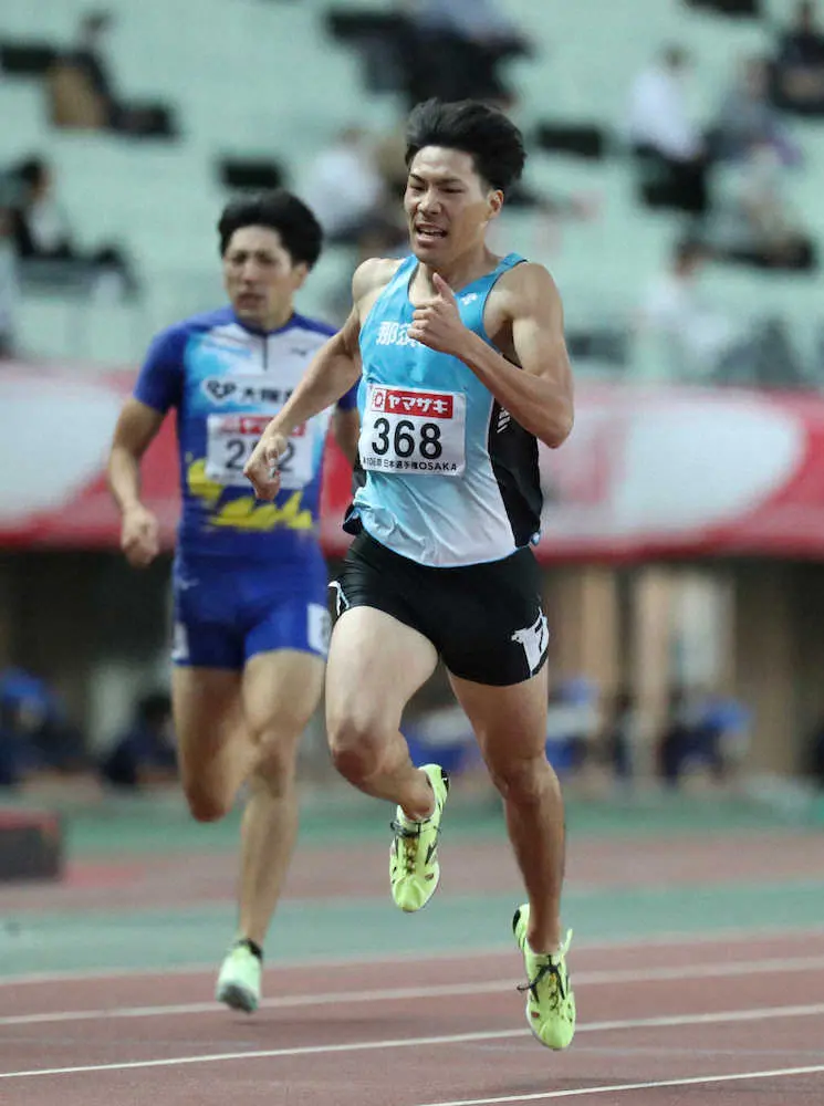 【陸上】男子400メートル、佐藤風雅が初V「勝ちたい気持ちが強かった」