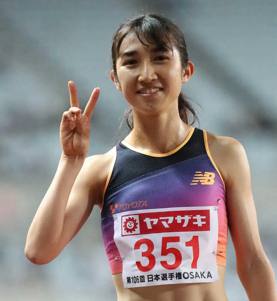 田中希実　独走3連覇で世陸切符　女子1500メートル