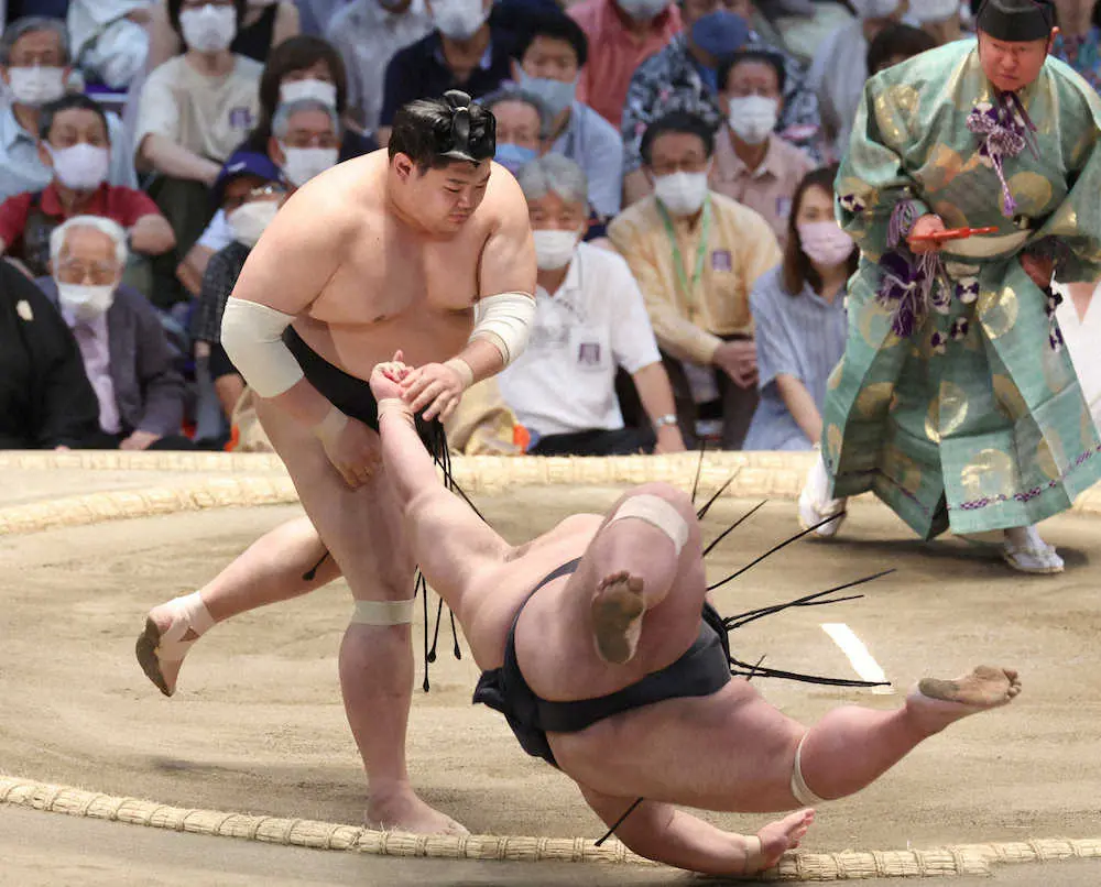 阿炎　貴景勝討ちで総なめまであと1「ちゃんと集中して取れている」