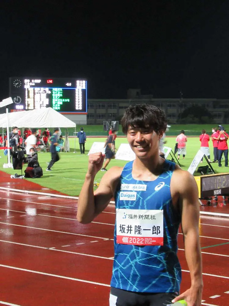 【陸上】坂井隆一郎が10秒21で100m制覇「世界陸上に出るためにも9秒台を」