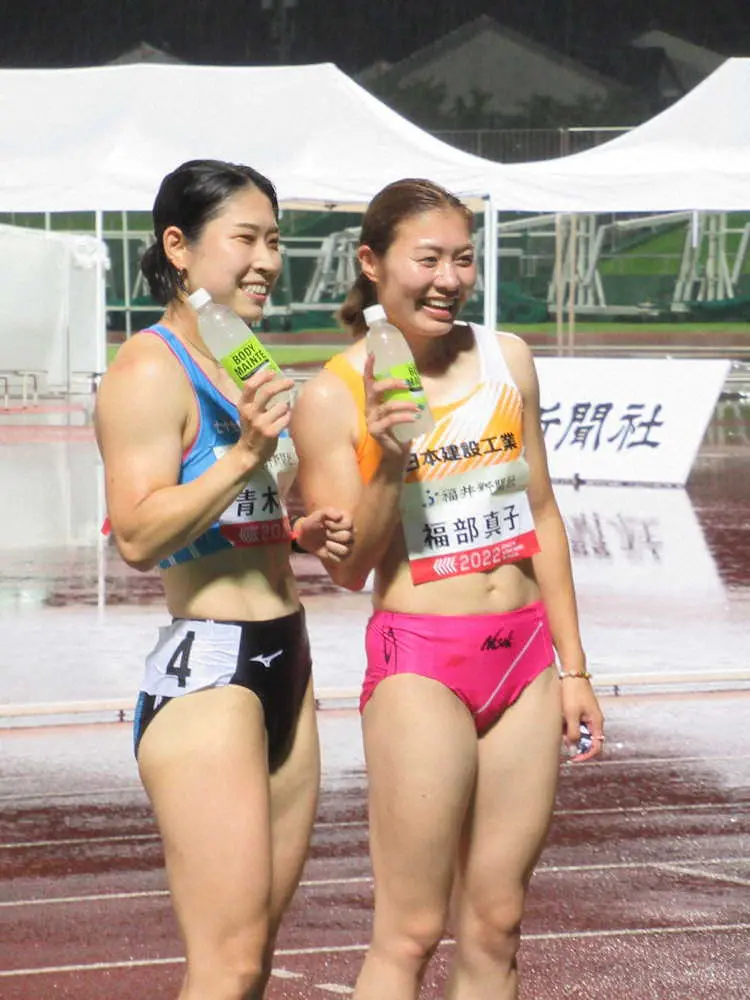 【陸上】100m障害・福部真子は2位も手応え「12秒台をそろえられた」　コロナ療養から復帰