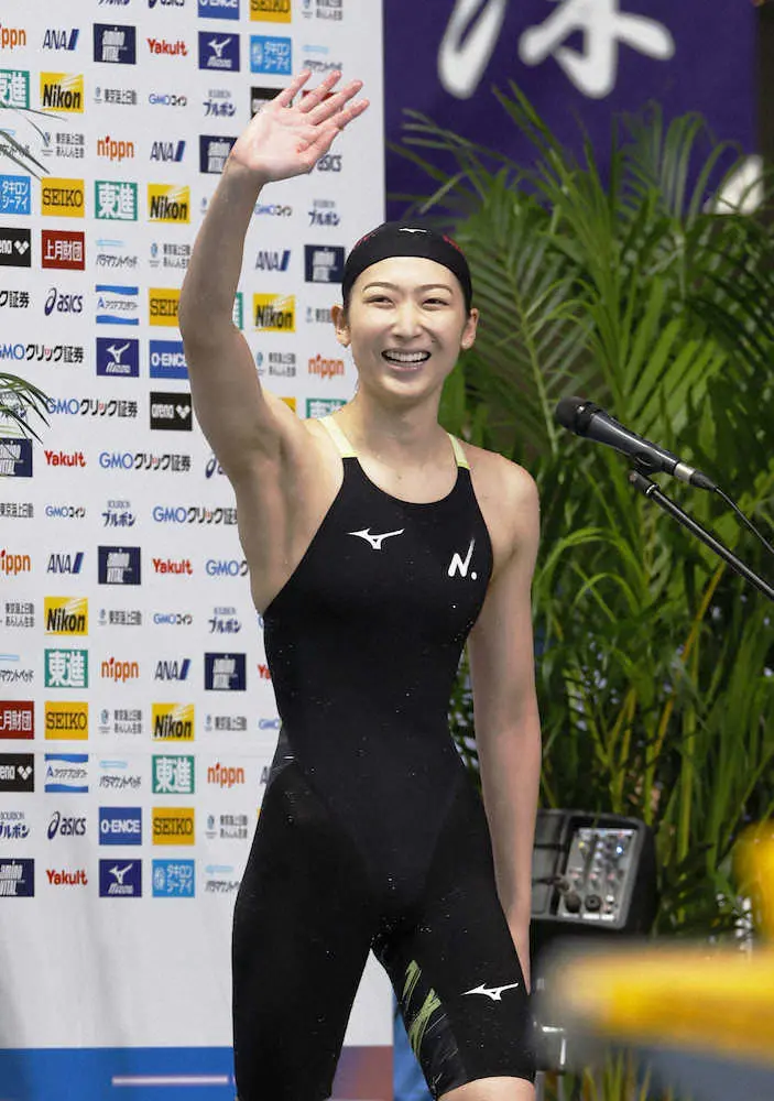 池江璃花子「うれしい」貫禄連覇　女子50メートル自由形で25秒09