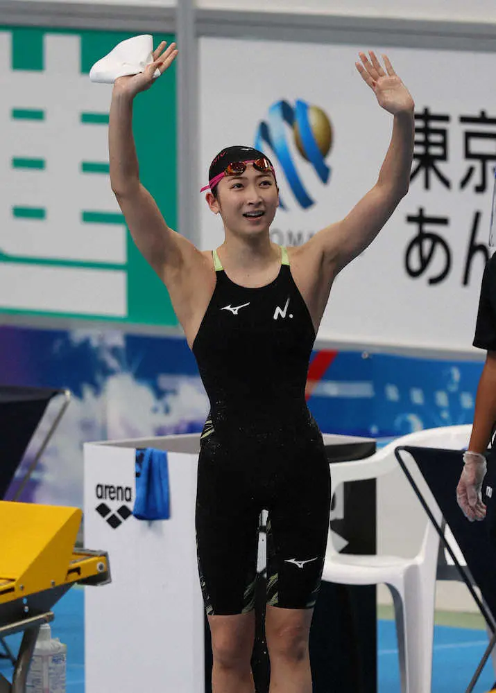 万感　池江璃花子“日大生”ラスト個人種目で2冠目　競泳日本学生選手権