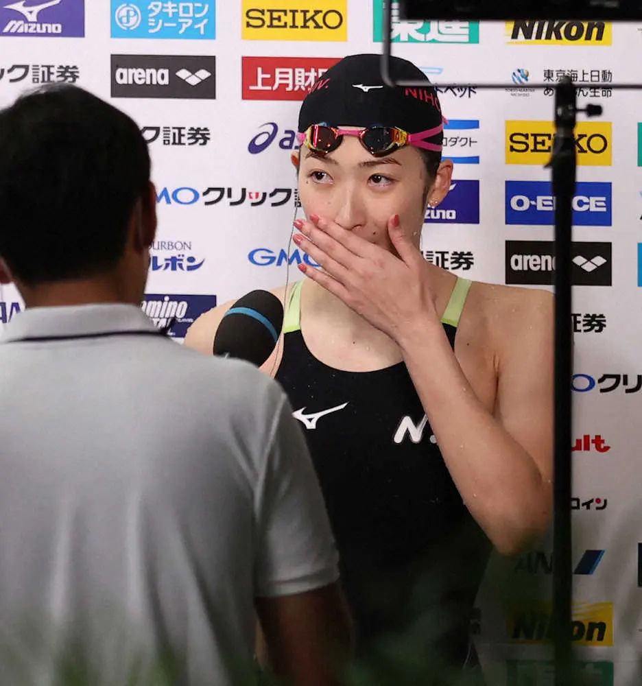 「寂しい気持ちでいっぱい」池江璃花子　日大生ラストレースを終え感極まる　競泳日本学生選手権