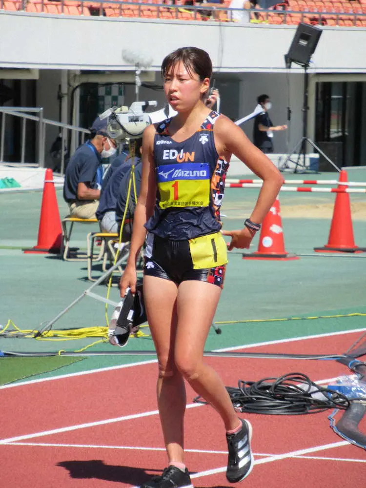 【陸上】藤井菜々子が初V「想定外の暑さだったけど…」全日本実業団女子10000m競歩