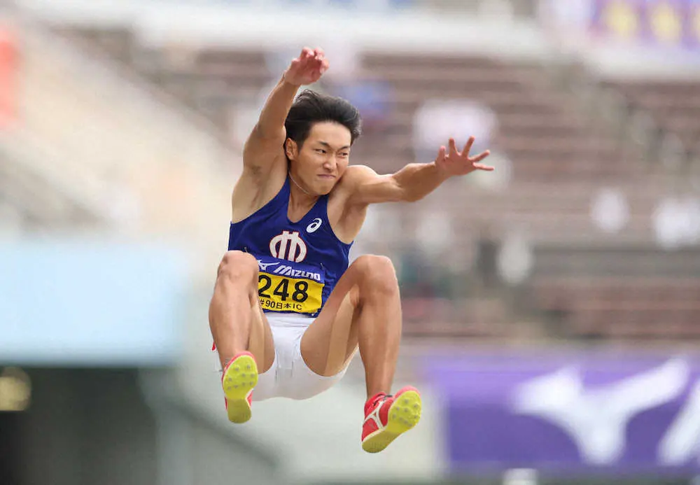 【陸上】泉谷駿介が走り幅跳びでV　110m障害日本記録保持者が8メートル00ジャンプ