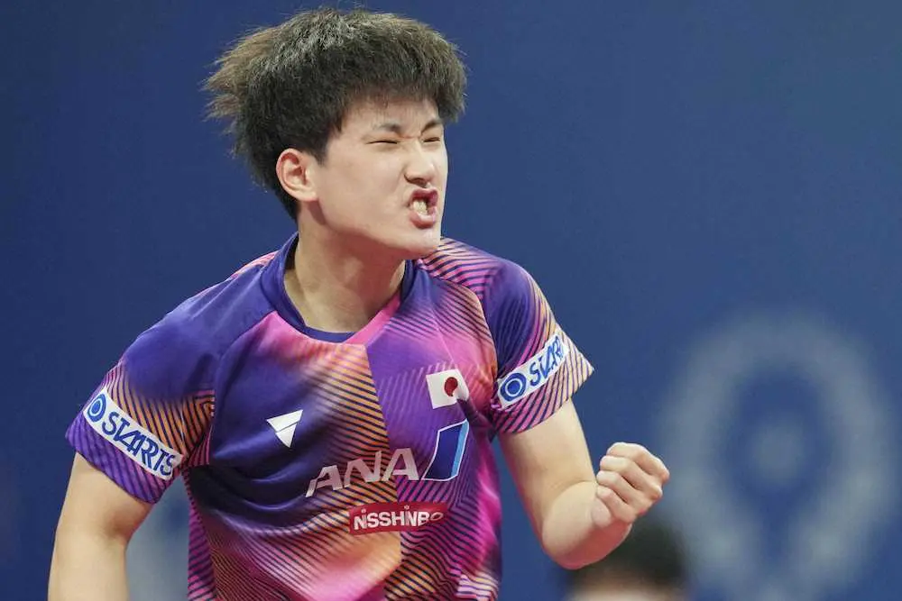 卓球世界選手権団体、男女とも3連勝　男子は張本が2勝で香港に3―1