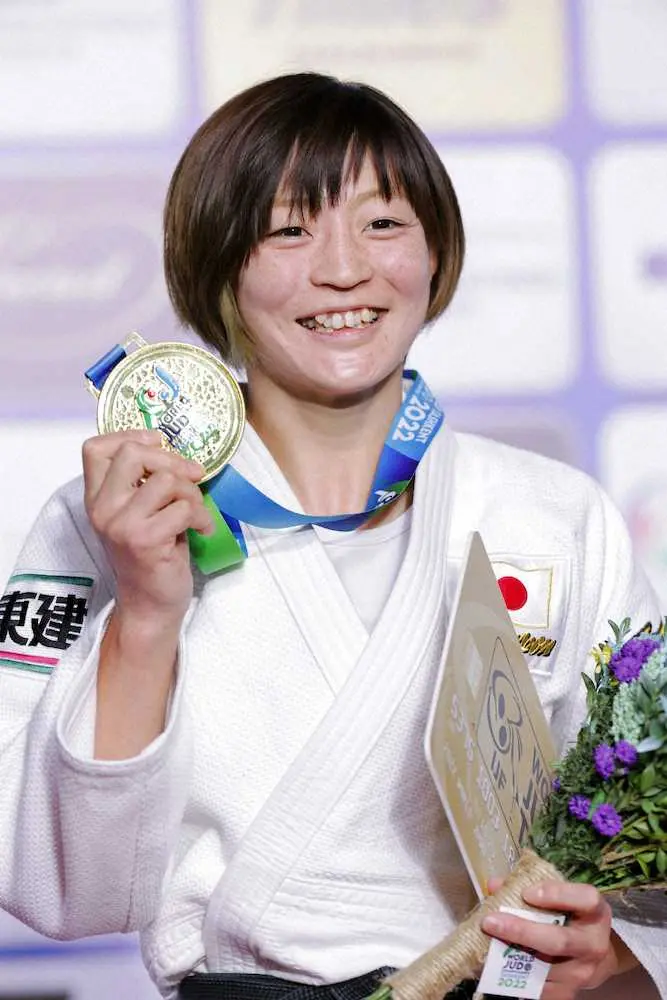 角田夏実が女子48キロ級連覇　5戦オール一本　パリ五輪へ前進「素直にうれしい。必死だった」