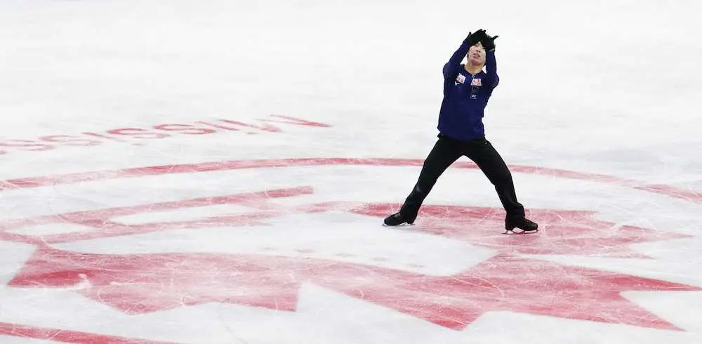 三浦佳生「ファイナル意識しすぎず力を出し切る」連戦なんの　スケートカナダ公式練習